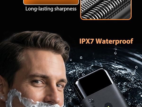 Men's foil electric shaver-IPX7 waterproof
