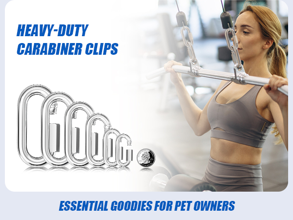 stainless steel quick link chain carabiner in sizes from M4 to M14