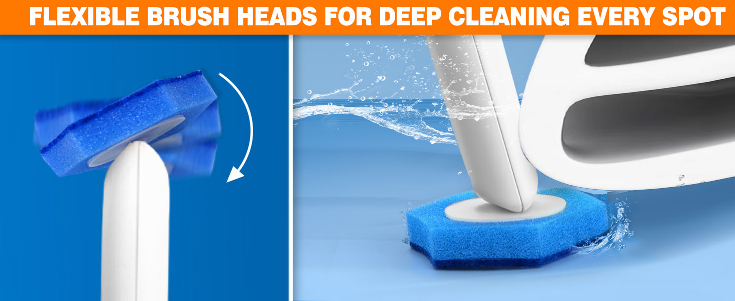 Flexible Brush Heads for Deep Cleaning Every Spot