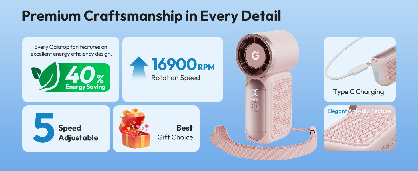 mini handheld portable fan