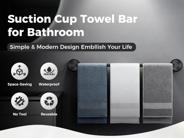towel rack,towel racks for bathroom,suction cup towel bar