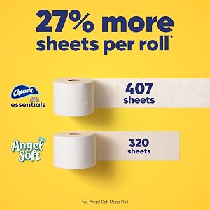 Charmin Package in Bathroom.