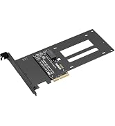Aukuoy PCIe 5.0 x4 to E1.S / E3.S SSD Adapter Card, Support EDSFF SFF-TA-1002 Hard Drive, PCIe 5....