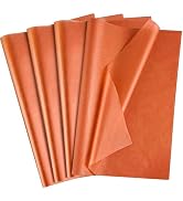 OHOME Orange Tissue Paper - 100 Sheets Fall Decorations for Home | Thanksgiving Decor for Gift Ba...