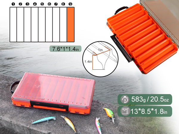 double sided tackle box
