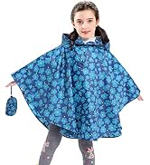 AIWUHE Kids Rain Poncho Cartoon Raincoat Jacket Cute Rain Coat Toddler Boys Girls Rain Cape Light...