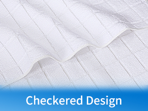 Checkered Washcloth Bath Towels