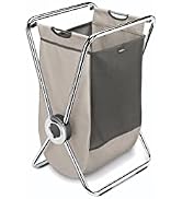 simplehuman x-frame laundry hamper, 100% recycled polyester collapsible laundry baskets with easy...