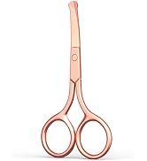 Small Scissors, Eyebrow Scissors, Nose Hair Scissors Round Tip Design, Will Not Hurt the Nasal Ca...