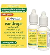 A+Health Earwax Removal Drops, Carbamide Peroxide 6.5%, Made in USA, Twin Pack, 1 fl Ounce(Two 0....