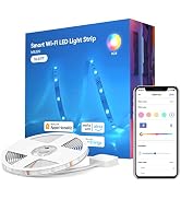 Meross Smart LED Strip Lights, 16.4ft WiFi Strip Work with Apple HomeKit, Alexa, Google Home, and...