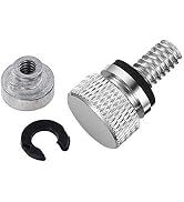 Amazicha Chrome Aluminium Seat Bolt Screw Nut Mount Kit Compatible for Harley Davidson Sportster ...