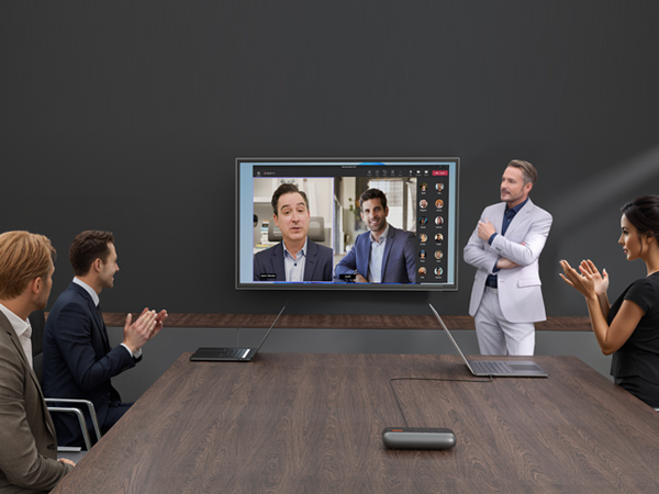 A05U USB Conference Speaker and Microphone, Wired Speakerphone, 360° Noise Cancelling Voice Pickup