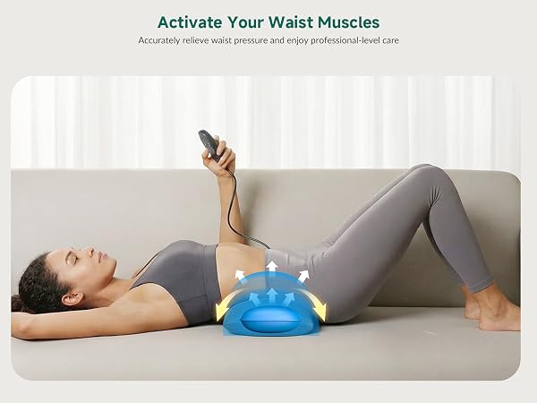 lumbar support back massage pillow