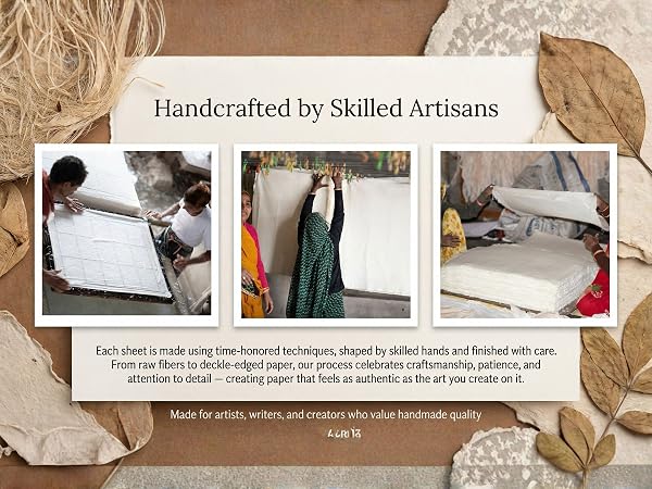 Acid free paper dry wet medium sketchbook mixed media water colour deckle edge old antique paper