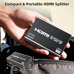1 in 3 Out HDMI Splitter Audio Video Distributor Box 4k@30Hz 3D Full HD for PS4 Fire Stick TV