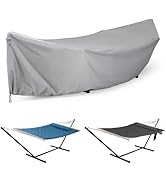 ANOW Upgraded Waterproof Hammock Cover, Thickened PU Protective Cover Included Adjustable Buckle ...