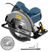 Enventor Circular Saw Corded, 11A Electric Circular Saws 7-1/4-Inch with 24T Blade Saw, Max Cutti...