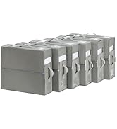 DIMJ Bed Sheet Organizers and Storage 6 Pack, Foldable Sheet Bedding Storage Organizer for Linen ...