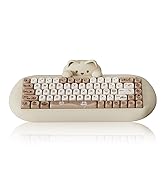 YUNZII C68 Wireless Mechanical Keyboard,65% Layout,Hot Swap,Triple Mode BT5.0/2.4G/Wired, RGB Bac...