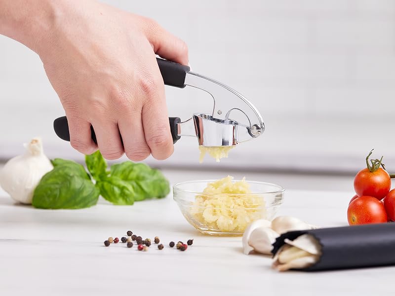 Garlic press, garlic peeler, garlic crusher