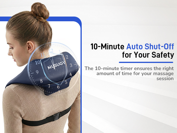 Cordless neck massager with heat