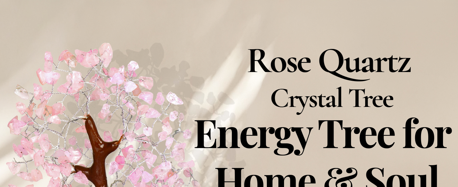 Rose Quartz Tree, Rose Quarts Crystal