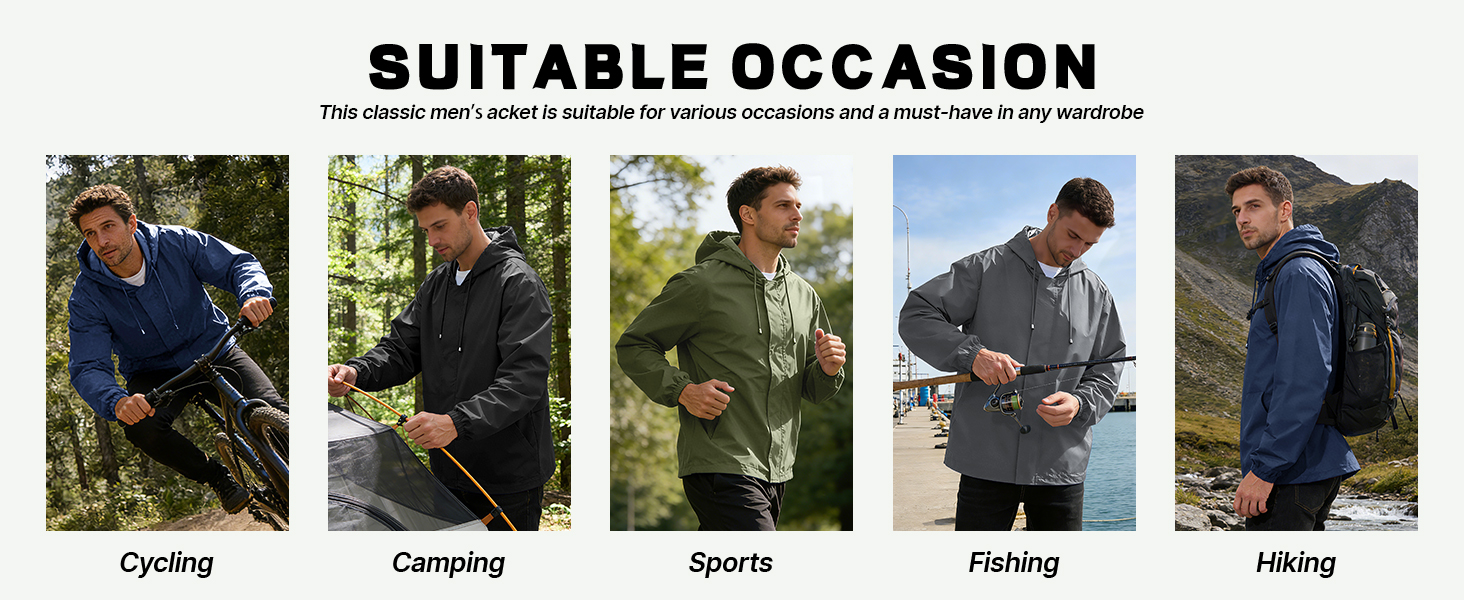 mens rain jackets