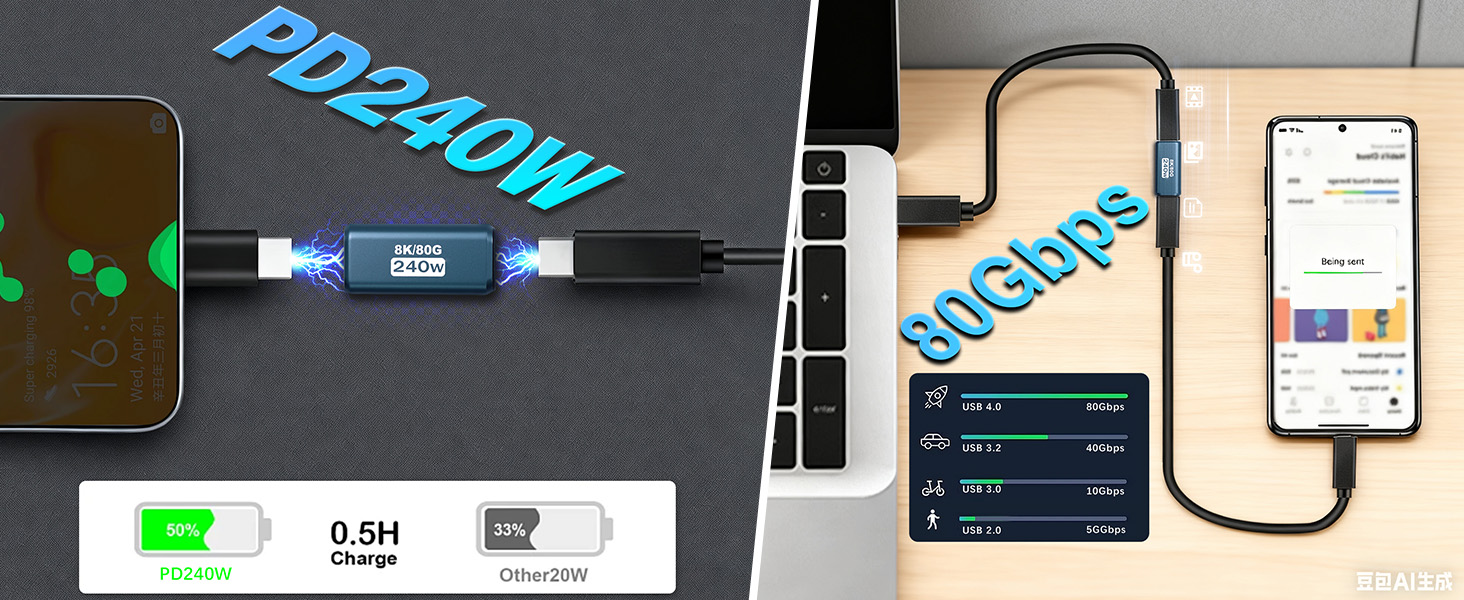usb c female to female adapter