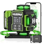 Huepar Laser Level 360 Self Leveling, W04CG 4x360° Bluetooth Construction Lazer Leveler Tool with...