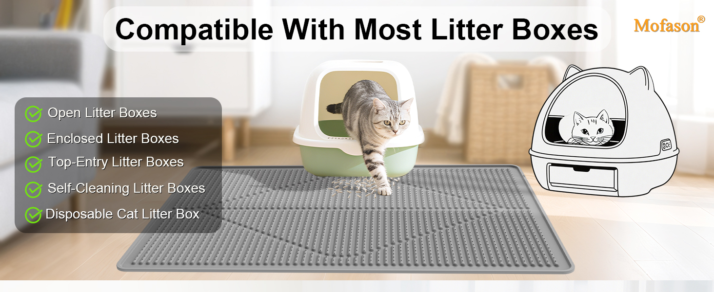cat litter mat