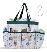 F-color Shower Caddy Portable - Mesh Shower Caddy Bag Basket Tote for College Dorm Room Essential...