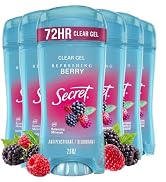 Secret Fresh Antiperspirant Deodorant for Women, 72hr Breathable Sweat & Odor Protection, Instant...