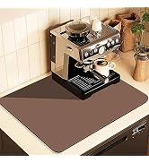 Coffee Mat for Countertops ,Coffee Bar Accessories Fit Under Coffee Maker Espresso Machine, Absor...