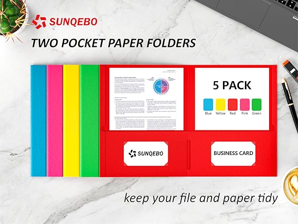 folders with pockets