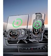 xuenair 15W Fast Charging Wireless Car Charger Mount, Z Fold 7 Car Mount with LED Light Auto Sens...