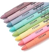 YISAN Bible Highlighter, Dry Highlighter,No Bleed Marker Pens, 8 Sorbet Colors,70641