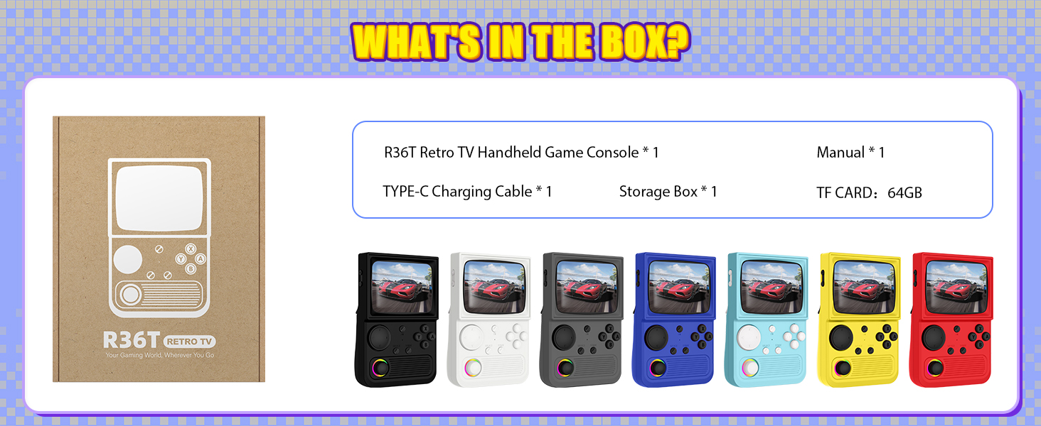 R36T Retro Handeld Game Console