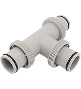 GLOGLOW Replacement Hose Adapter, 2 in 1 Hose Connector Coupling Swimming Pool Hose Adapter T Sha...