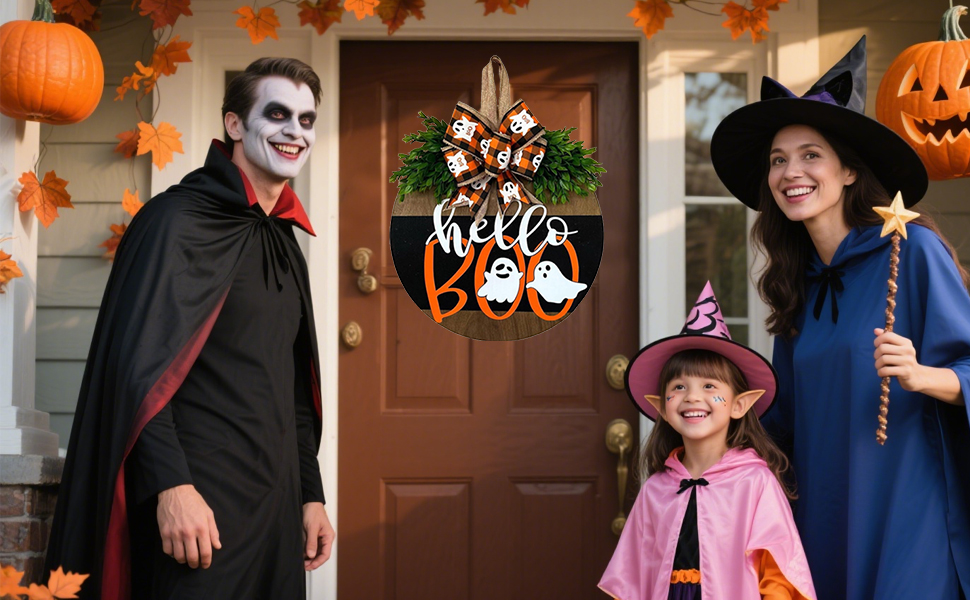 ghost door wreath halloween door hanger halloween door hanger halloween door sign