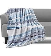 Elegant Comfort Lightweight Printed Throw Blanket- All Season, Ultra Soft, Cozy and Plush- Decora...