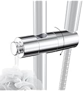 Hibbent Adjustable Shower Head Holder for Slide Bar, Universal 18-25mm Handheld Showerhead Bracke...