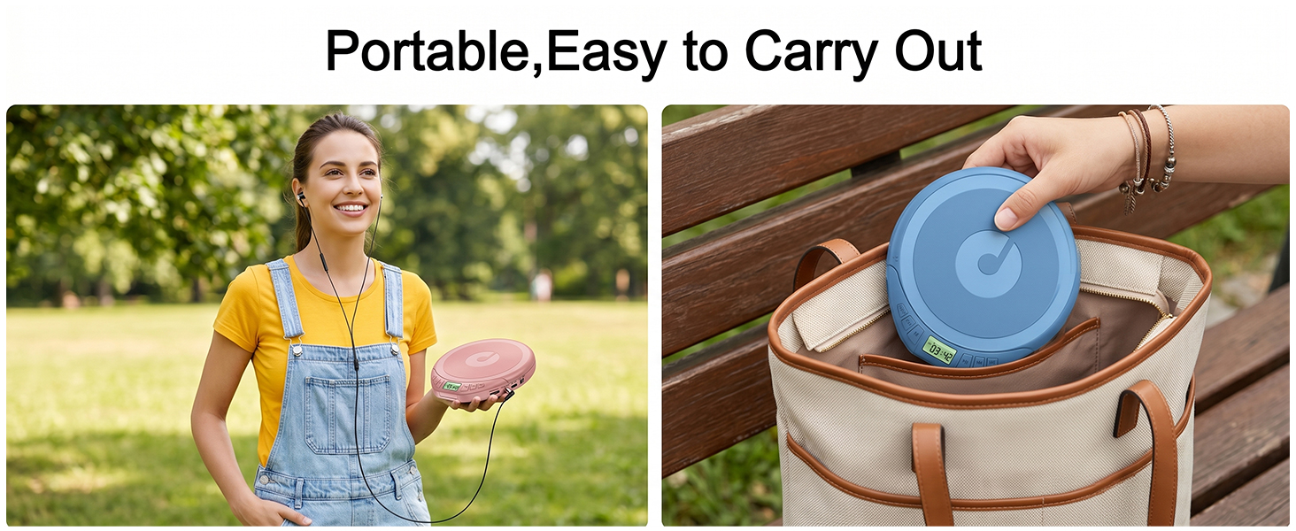 cd player with headphones
