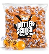 Sugar Free Butterscotch Hard Candy 1 lb. Bag – Individually Wrapped Old-Fashioned Butterscotch Ca...