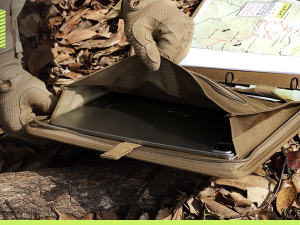 LIVANS Tactical Notebook portfolio Padfolio Ring Binders