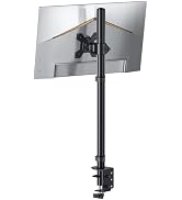 Single Monitor Stand for 13-27'' Wide Monitor Desk Arm up to 17.6lbs Adjustable Stacked Double Mo...