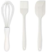 Silicone Spatula Set Food Grade with Pastry Brush and Whisk, Nonstick Cookware High Heat Resistan...