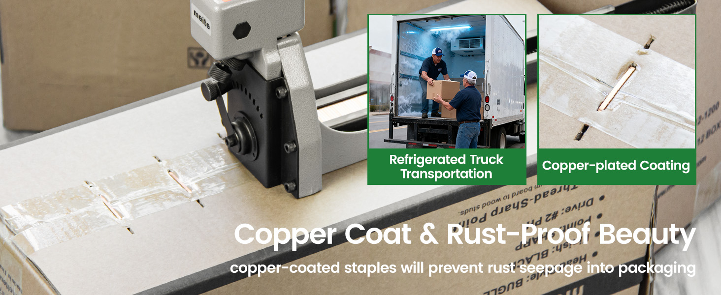 16 gauge crown staples carton closing staples copper cardboard staple for heavy duty box stapler