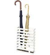 YAMAZAKI Home Brick Umbrella Stand - Storage For Umbrellas & Walking Canes - Steel - Holds 8 Umbr...