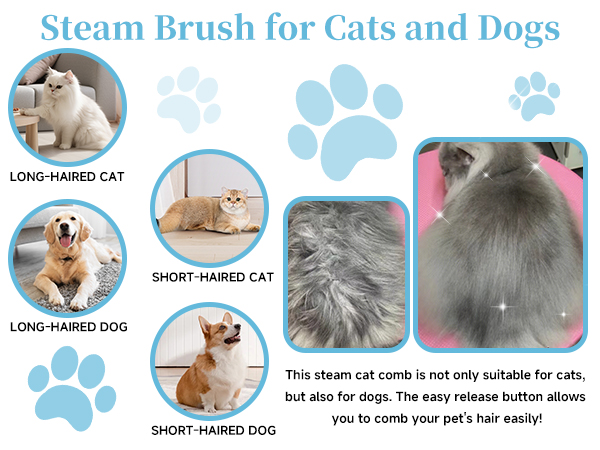 pet steam brush for dog